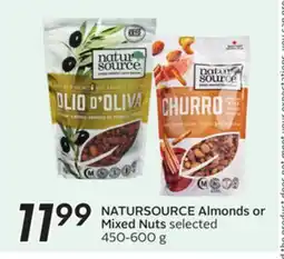 Sobeys NATURSOURCE Almonds or Mixed Nuts offer