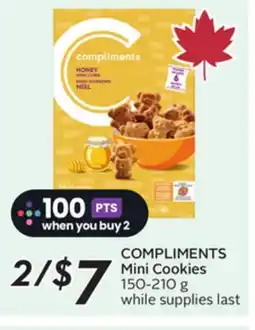 Sobeys COMPLIMENTS Mini Cookies offer
