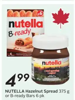 Sobeys NUTELLA Hazelnut Spread offer