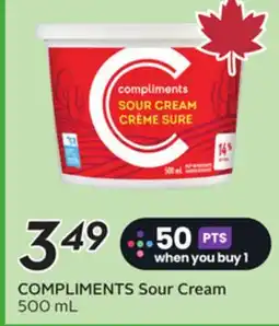 Sobeys COMPLIMENTS Sour Cream offer