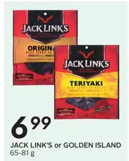 Sobeys JACK LINK'S or GOLDEN ISLAND offer