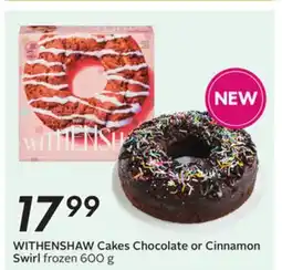 Sobeys WITHENSHAW Cakes Chocolate or Cinnamon Swirl offer