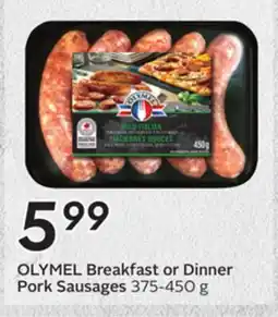 Sobeys OLYMEL Breakfast or Dinner Pork Sausages offer