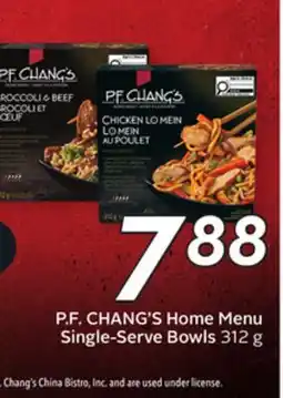 Sobeys P. F. CHANG'S Home Menu Single-Serve Bowls offer