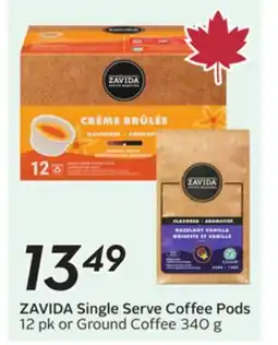Sobeys ZAVIDA Single Serve Coffee Pods offer