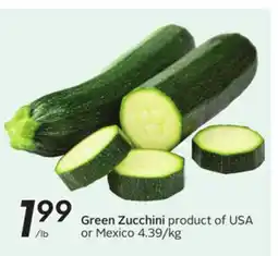 Sobeys Green Zucchini offer