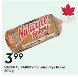 Sobeys NATURAL BAKERY Canadian Rye Bread offer