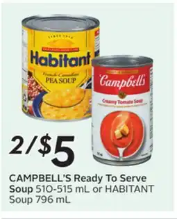 Sobeys CAMPBELL'S Ready To Serve Soup offer