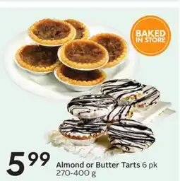 Sobeys Almond or Butter Tarts offer