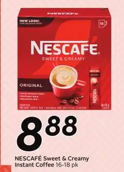 Sobeys NESCAFÉ Sweet & Creamy Instant Coffee offer