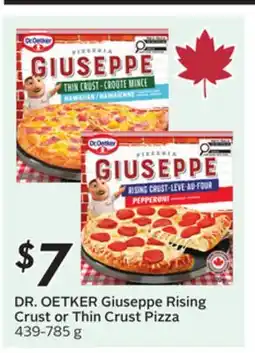 Sobeys DR. OETKER Giuseppe Rising Crust or Thin Crust Pizza offer