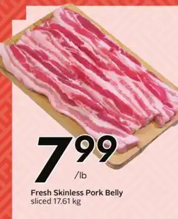 Sobeys Fresh Skinless Pork Belly offer