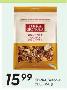 Sobeys TERRA Granola offer