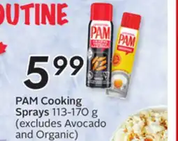 Sobeys PAM Cooking Sprays offer
