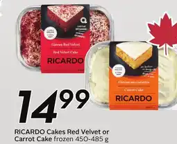 Sobeys RICARDO Cakes Red Velvet or Carrot Cake offer