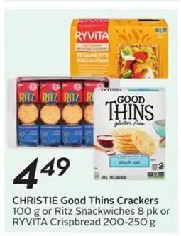 Sobeys CHRISTIE Good Thins Crackers offer
