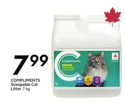 Sobeys COMPLIMENTS Scoopable Cat Litter offer