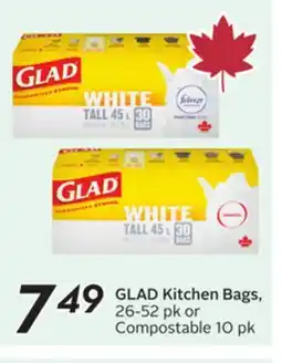 Sobeys GLAD Kitchen Bags offer