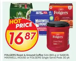 Sobeys FOLGERS Roast & Ground Coffee offer