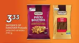 Sobeys SNYDER'S OF HANOVER Pretzels offer