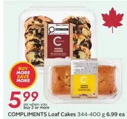 Sobeys COMPLIMENTS Loaf Cakes offer