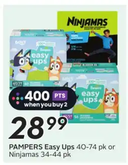 Sobeys PAMPERS Easy Ups offer