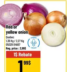 Mayrand Red or yellow onion offer