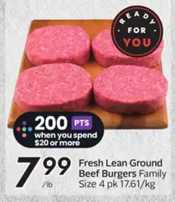 Sobeys Fresh Lean Ground Beef Burgers offer