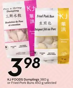 Sobeys KJ FOODS Dumplings offer