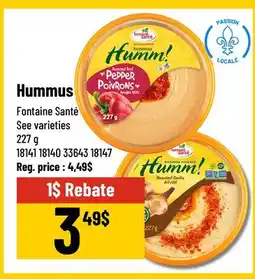 Mayrand Fontaine Santé Hummus offer