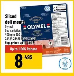 Mayrand Olymel Sliced deli meats offer