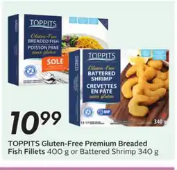 Sobeys TOPPITS Gluten-Free Premium Breaded Fish Fillets offer