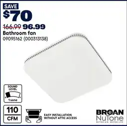 RONA BROAN Bathroom fan offer