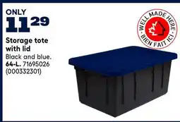 RONA Storage tote with lid offer