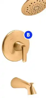 RONA Bath/shower faucet, gold finish offer