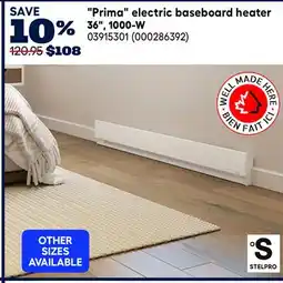 RONA Prima electric baseboard heater 36 1000-W offer