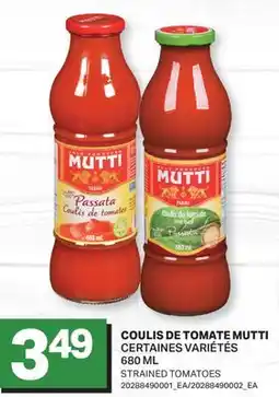 L'Intermarché COULIS DE TOMATE | STRAINED TOMATOES offer