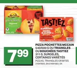 L'Intermarché PIZZA POCHETTES, 540/600 G OU TRIANGLES OU BOUCHÉES, 311 G | PIZZAS, TRIANGLES OR BITES offer