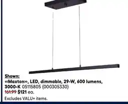 RONA Maxton, LED, dimmable, 29-W, 600 lumens, 3000-K offer