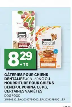 L'Intermarché GÂTERIES POUR CHIENS DENTALIFE, 408 - 595 G OU NOURRITURE POUR CHIENS BENEFUL, 1,8 KG | DOG FOOD offer