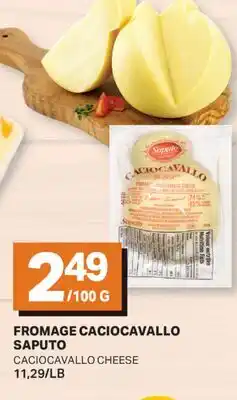 L'Intermarché FROMAGE CACIOCAVALLO | CACIOCAVALLO CHEESE offer