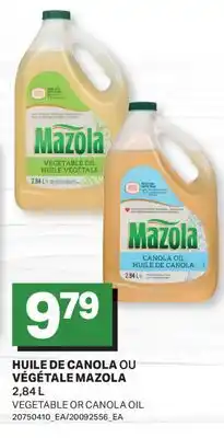 L'Intermarché HUILE DE CANOLA OU VÉGÉTALE | VEGETABLE OR CANOLA OIL offer