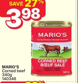 Rossy MARIO'S Corned beef offer