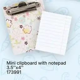 Rossy Mini clipboard with notepad offer
