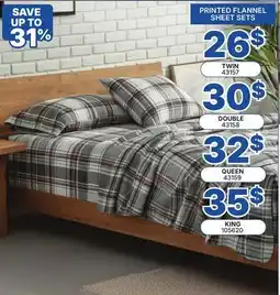 Rossy PRINTED FLANNEL SHEET SETS offer