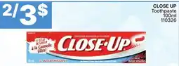 Rossy CLOSE UP Toothpaste offer