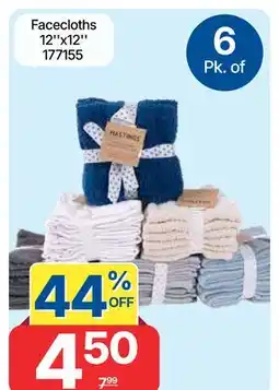 Rossy Cotton washcloths offer