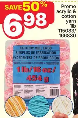 Rossy Promo acrylic & cotton yarn 1lb offer