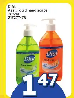 Rossy DIAL Asst. liquid hand soaps offer