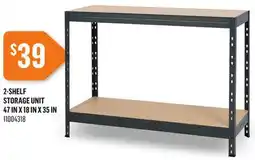 Canac 2-SHELF STORAGE UNIT 47 IN X 18 IN X 35 IN offer